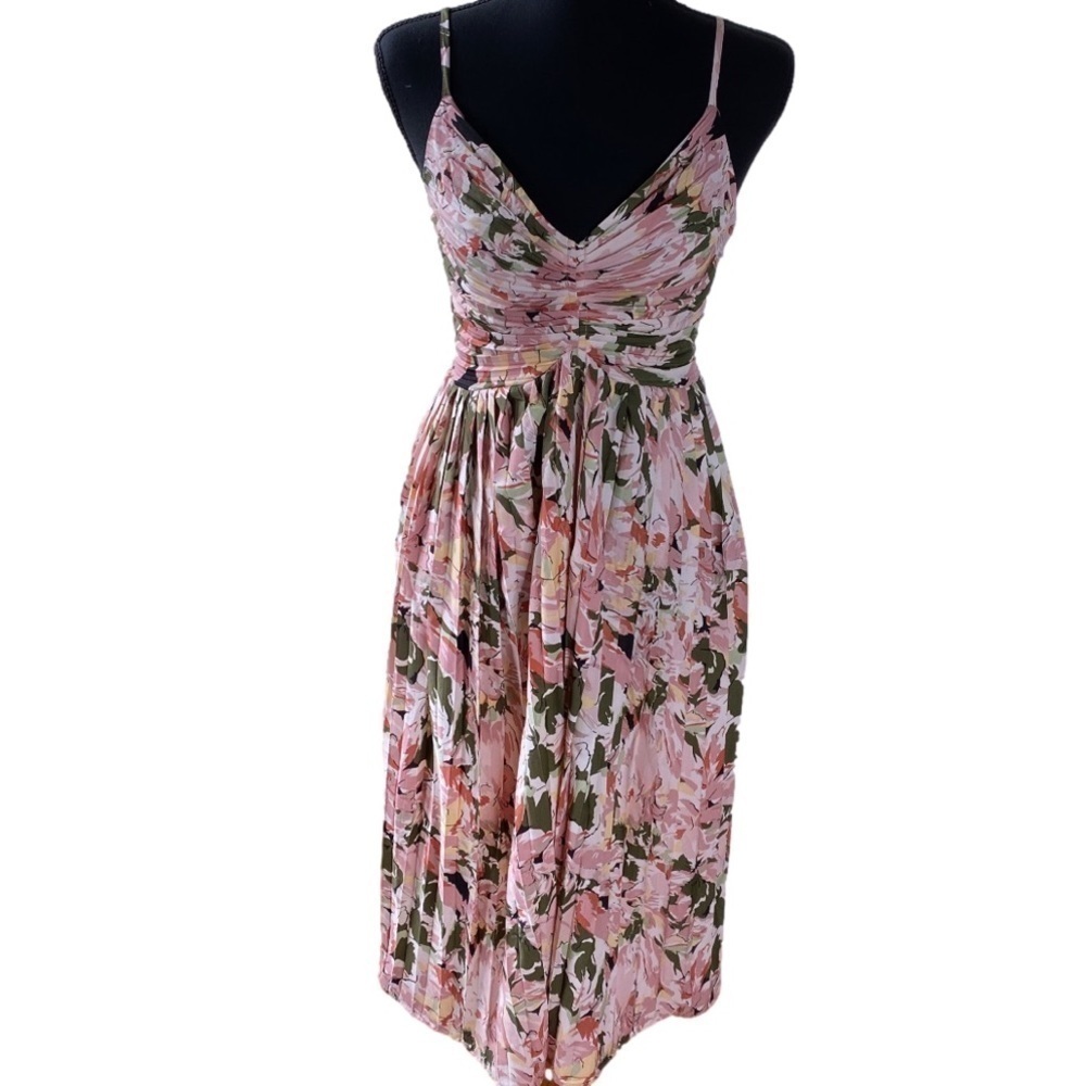 Beyond Words Pleated Midi Dress